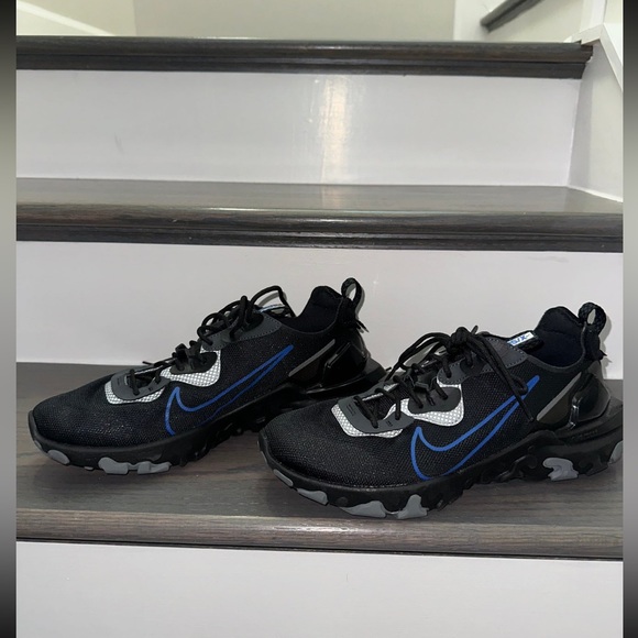 Nike React Vision D/MS/X Black & Game Royal - Picture 2 of 4